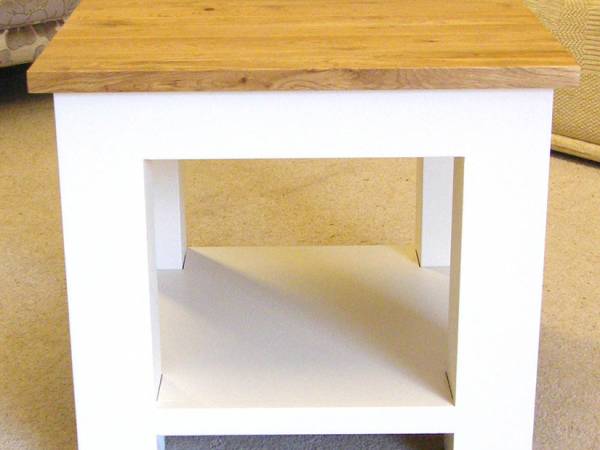 Side Table Solid Oak Top