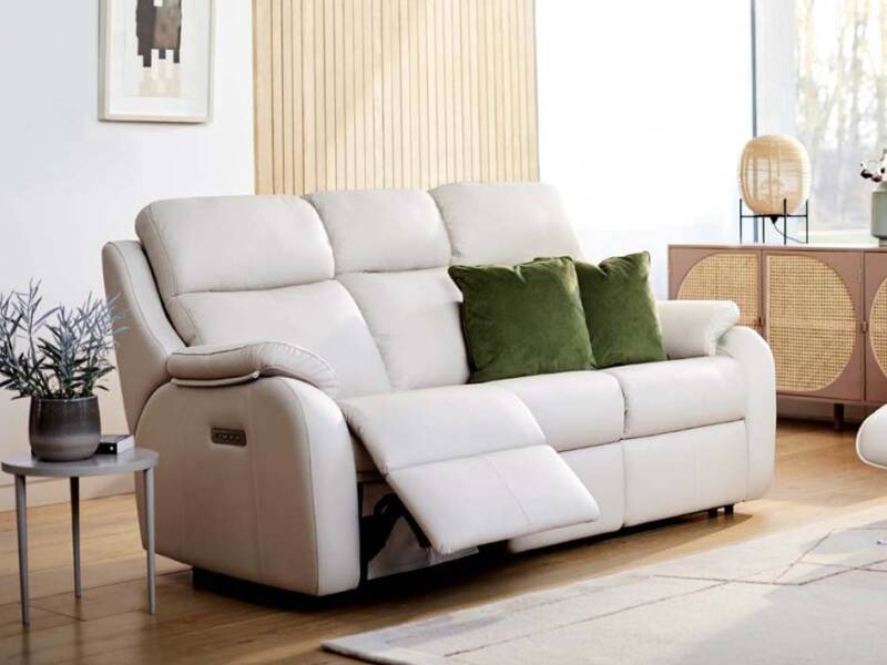 G Plan Kingsbury Leather Sofa