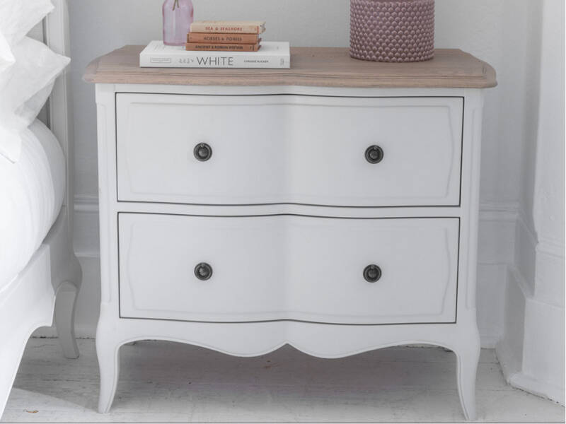 Aston 2 Drawer Wide Bedside